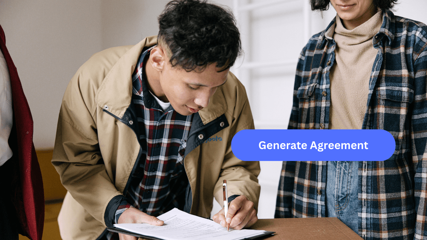 Illustration of creating a tenancy agreement