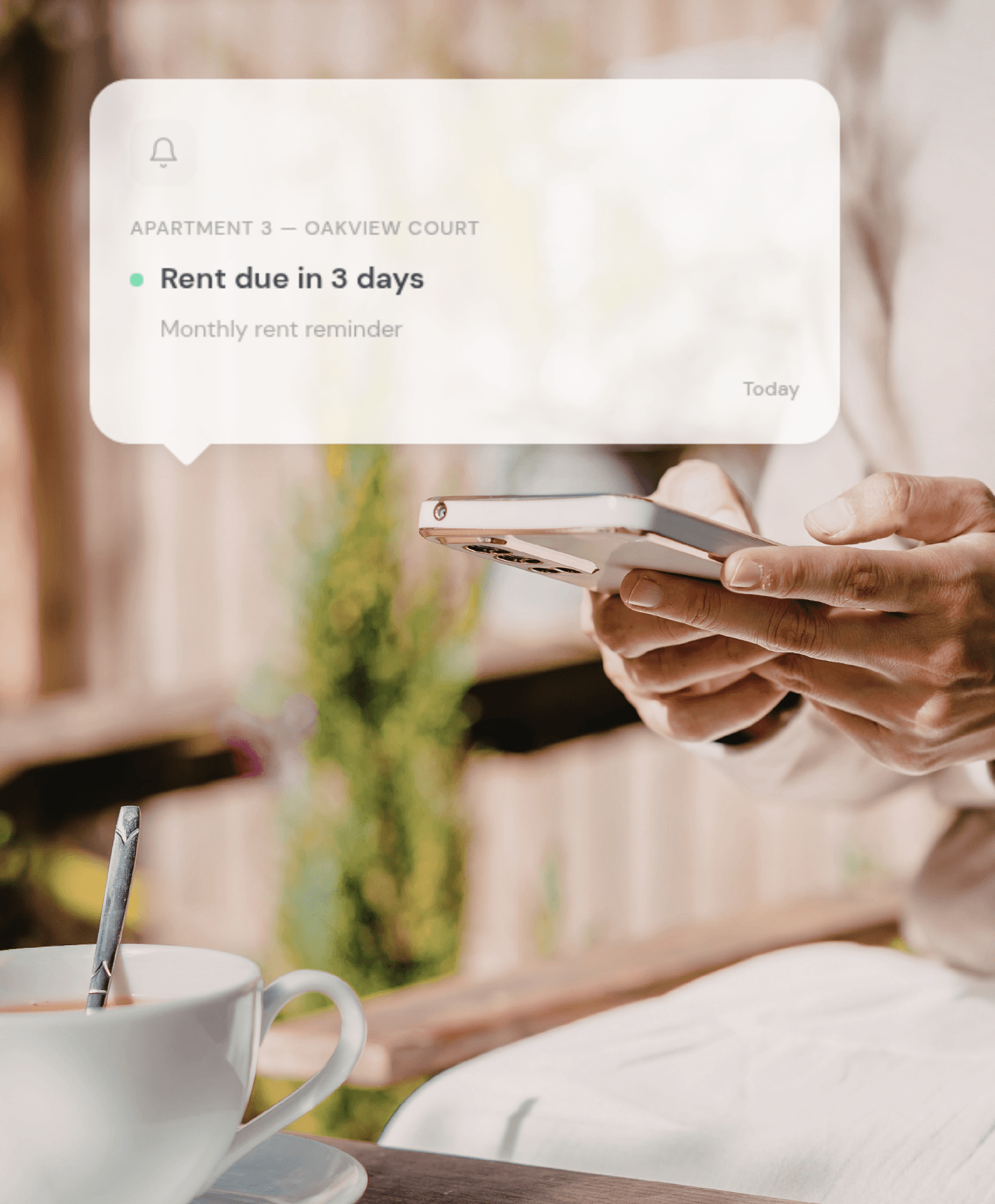 Rent reminder dashboard preview