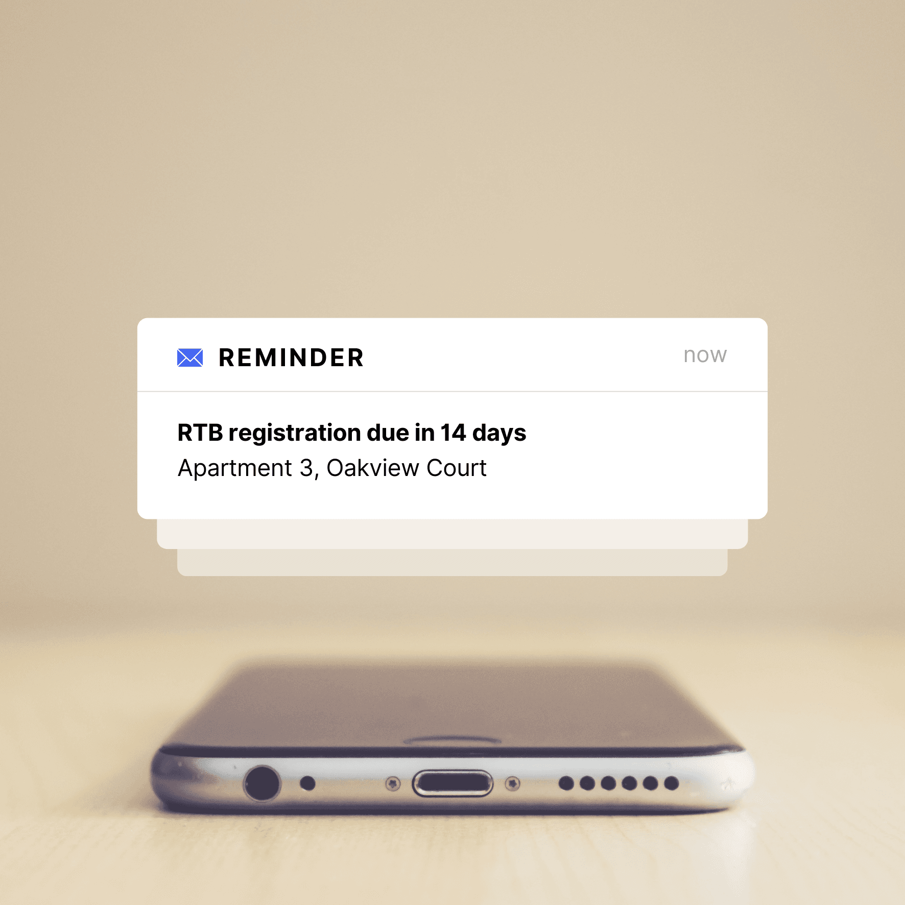 Notifications and reminders dashboard preview